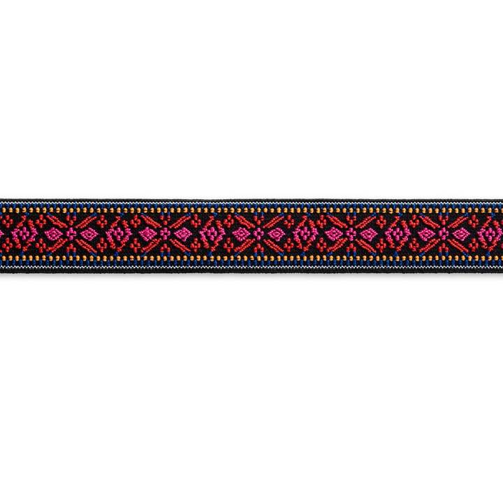 Color Elastic, 25mm, Blume rot/pink