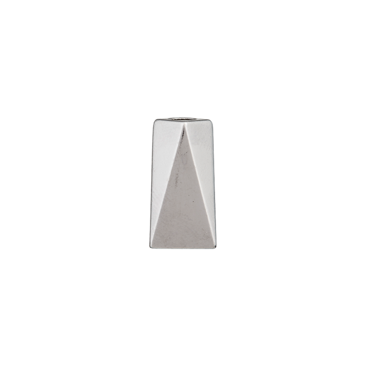 Cord end passage 3mm, 18mm, silver