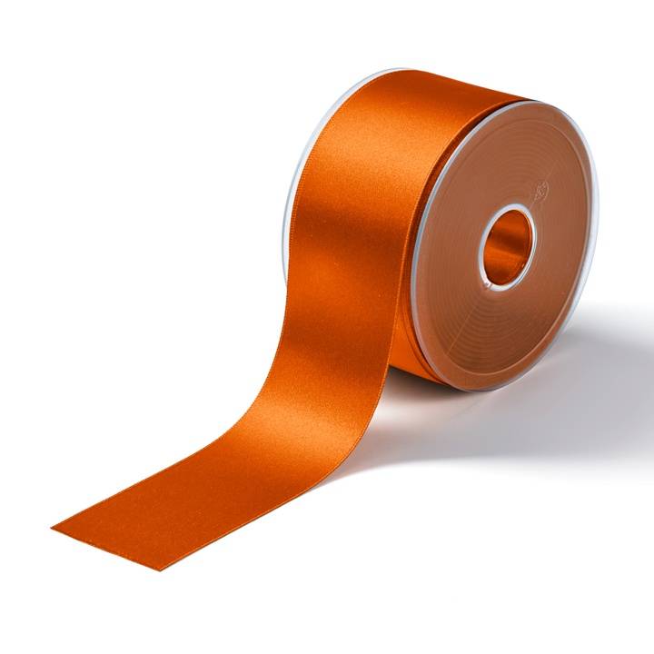 Satin ribbon, 50mm, orange