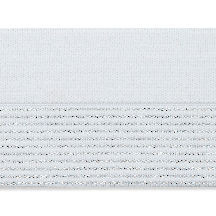 Elastisches Einfassband, 60mm, weiß
