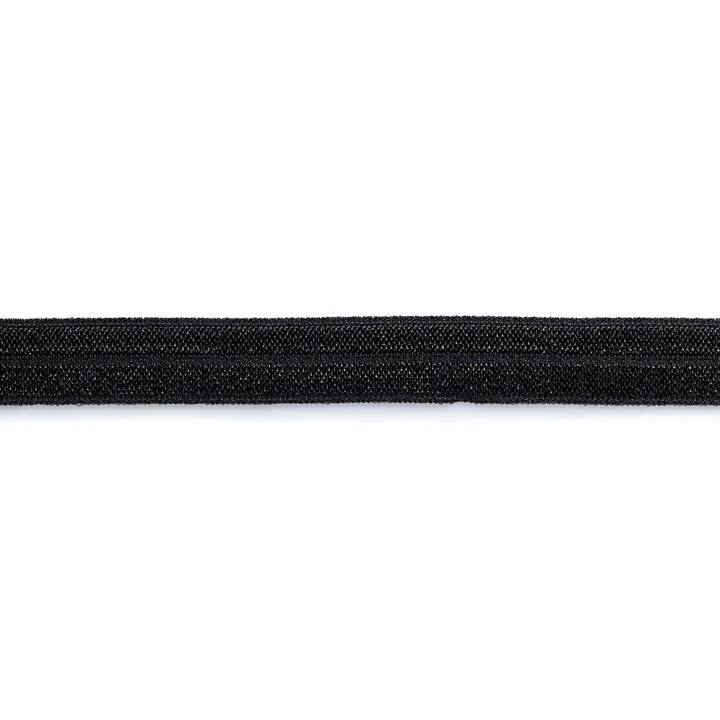 Elastisches Einfaßband, 15mm, schwarz, 2m