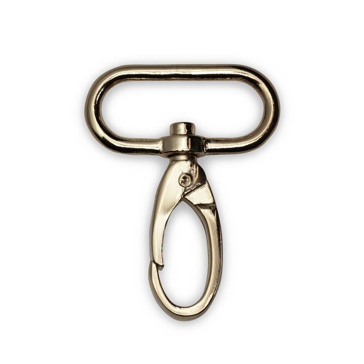 Snap hook 30 x 45mm, new gold