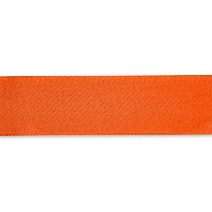 Satin ribbon, 38mm, orange