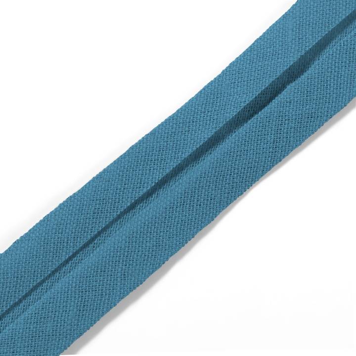 Bias binding, cotton, 40/20mm, blue, 3.5m