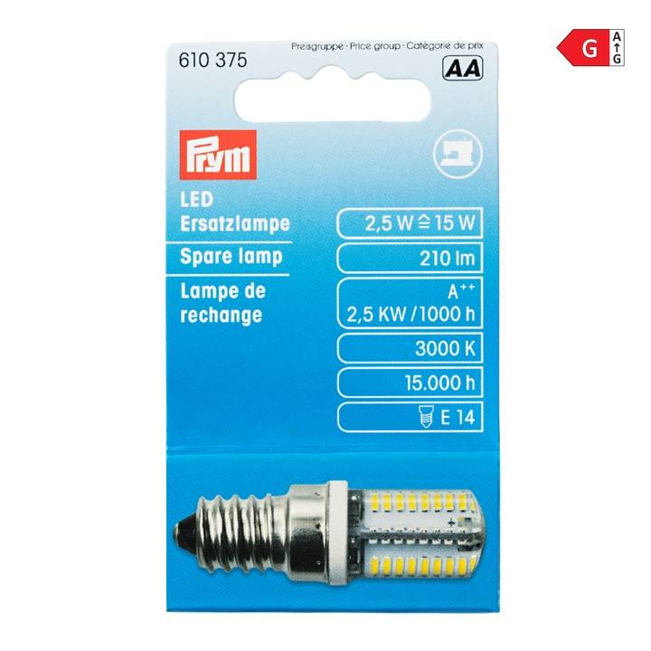 LED spare lamp for sewing machine, screw fitting