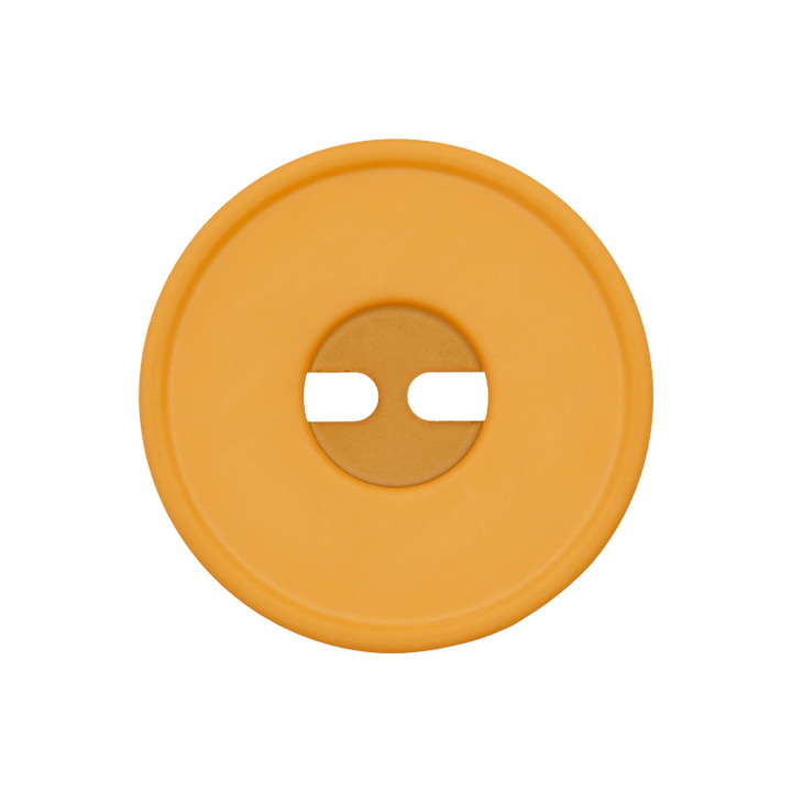 Пуговица из полиэстера, с 2 отверстиями, 25 мм, оранжевый цвет