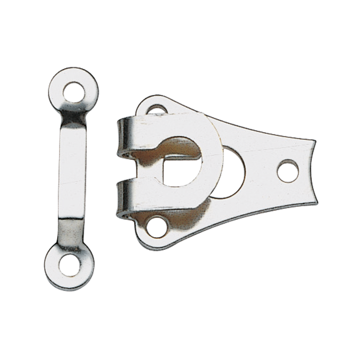 Hooks and bars for trousers and skirts, 9mm, silver-coloured
