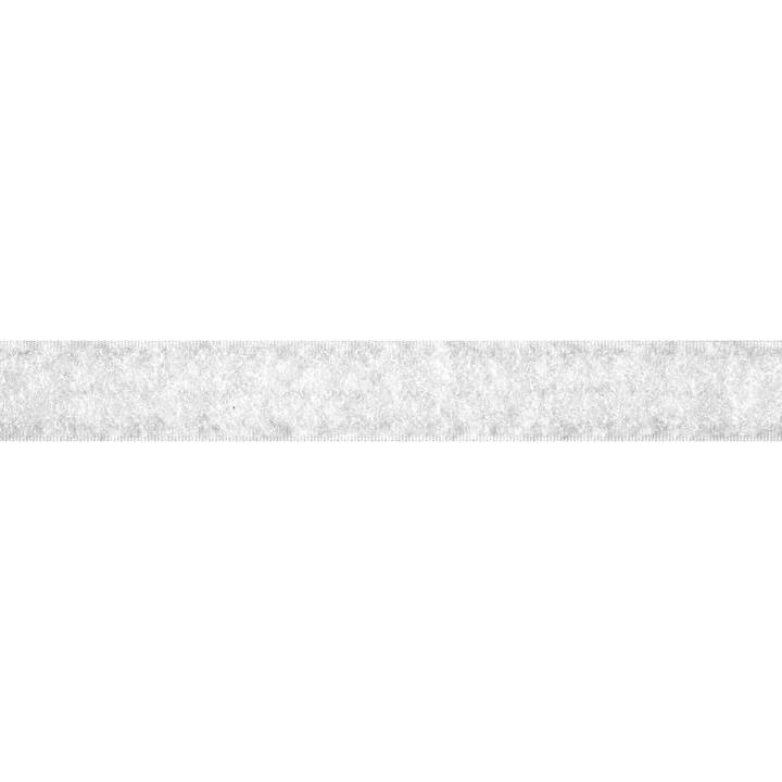 Flauschband zum Annähen, 50mm, weiß