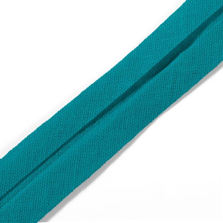 Bias binding, cotton, 40/20mm, turquoise, 3.5m