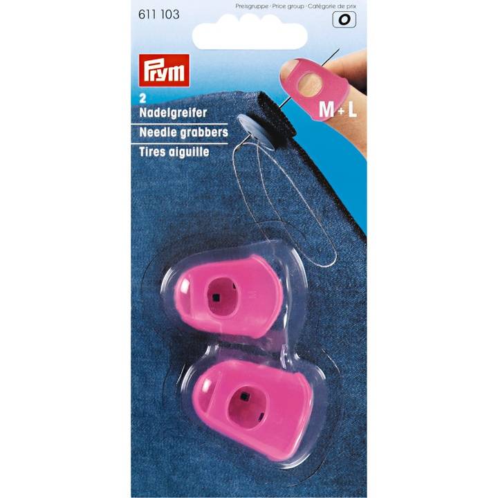 Needle grabber silicon, pink, M and L