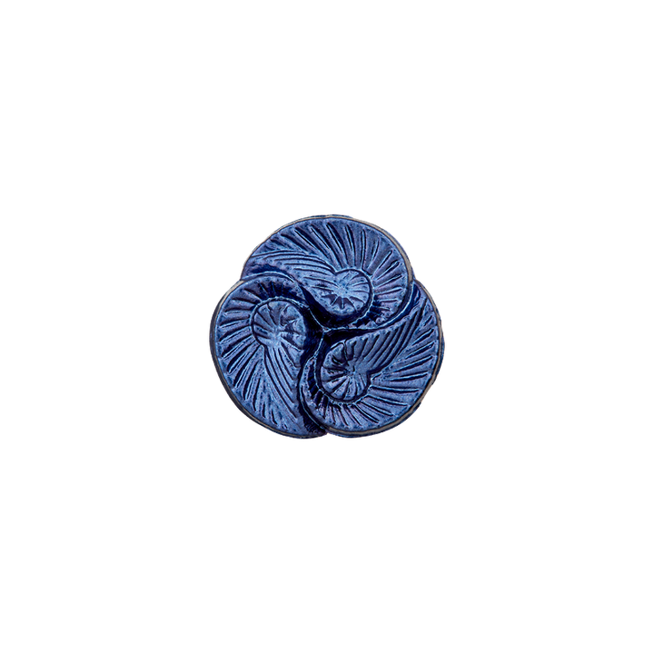 Пуговица из полиамида, на ножке, Ракушки, 12мм, цвет цвет морской воды