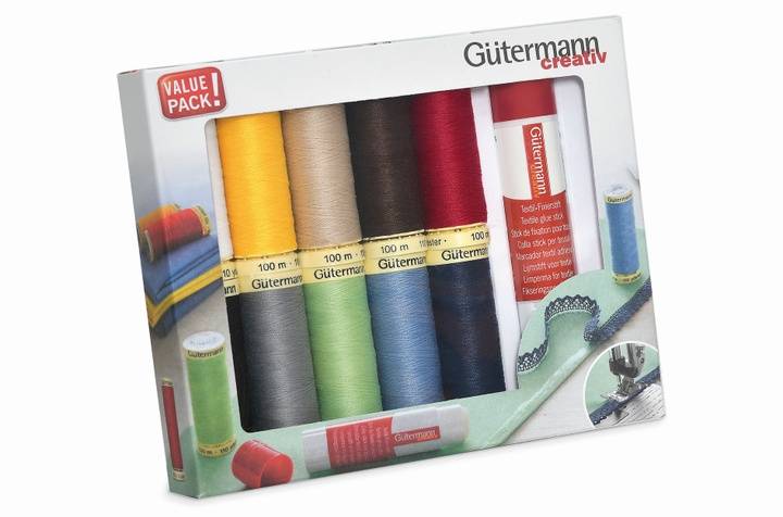 Sew-All thread Set with tetile glue stick