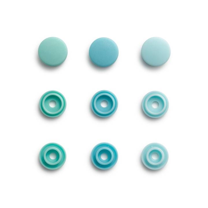 Press fasteners Color Snaps Mini, Prym Love, 9 mm, in shades of mint