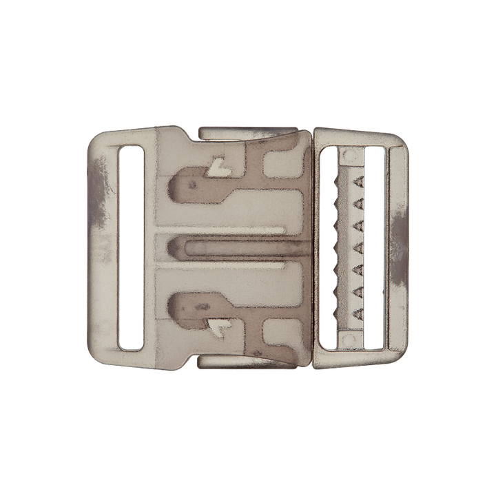 Пряжка-застежка для рюкзака, 25 мм, цвет серый, средний