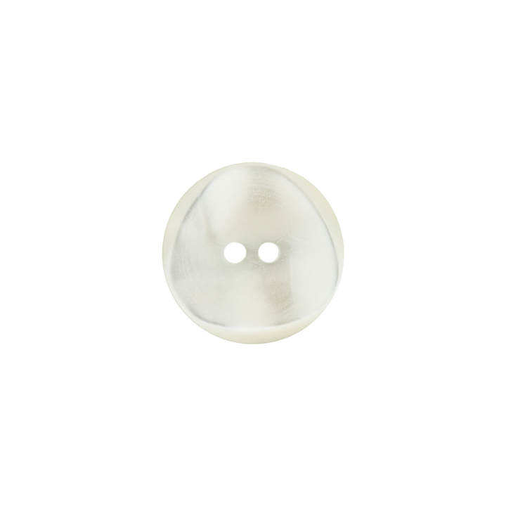 Polyester button 2-holes, 15mm, cream