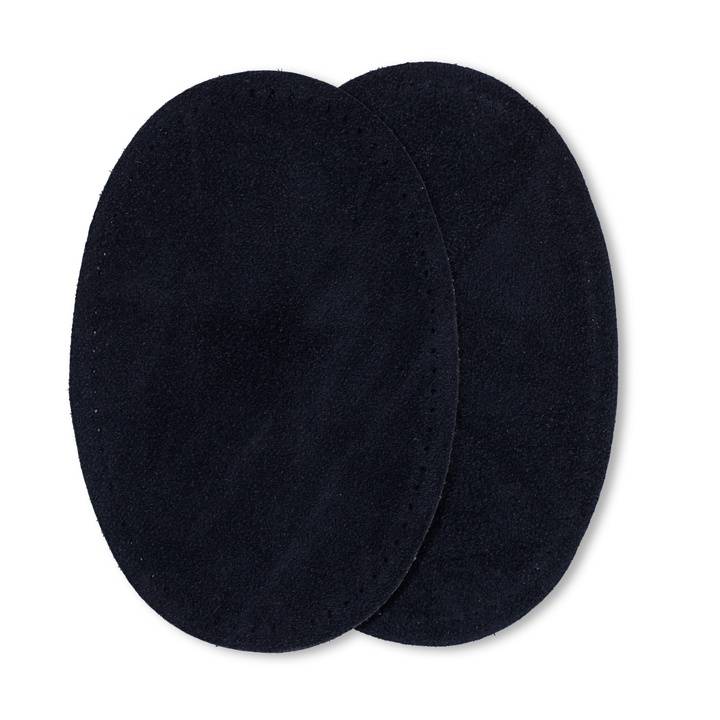 Patches velour imitation leather, iron-on, 9 x 13.5cm, navy blue