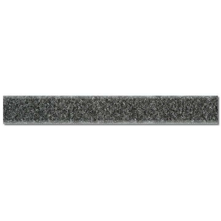 Flauschband zum Annähen, 20mm, grau