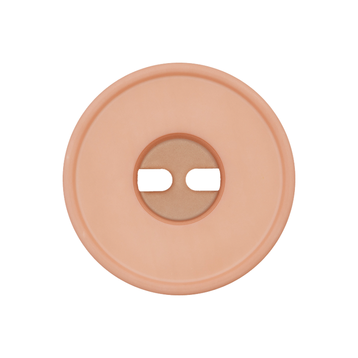 Пуговица из полиэстера, с 2 отверстиями, 25 мм, розовый цвет