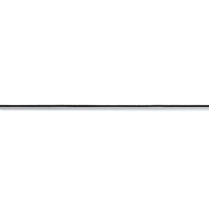 Elastic cord, 1.5mm, black, 100m
