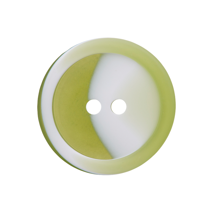 Polyester button 2-holes, 20mm, medium green