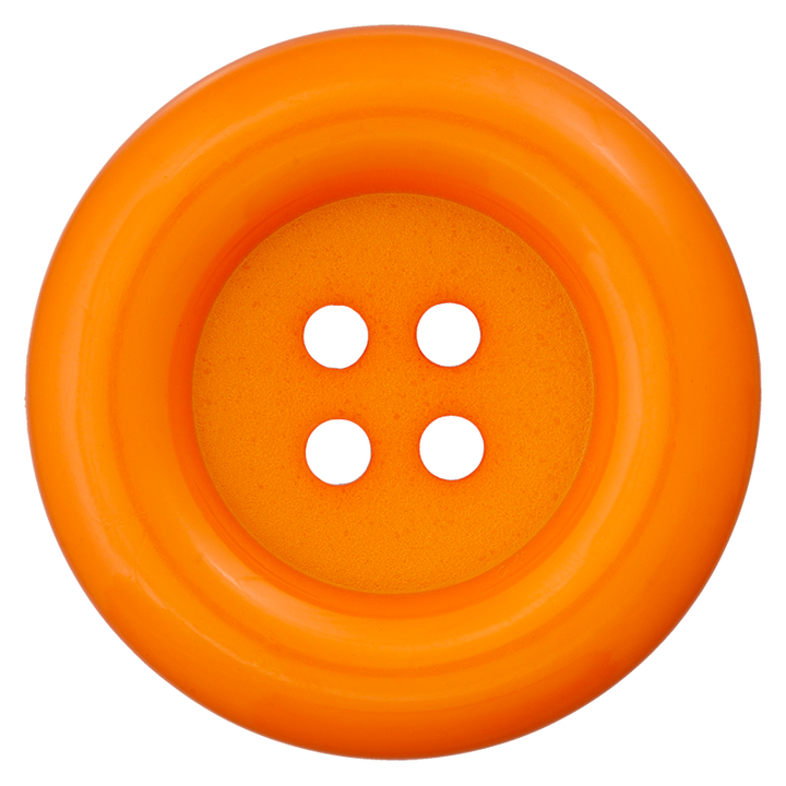 Polyester Carnival button 51mm orange