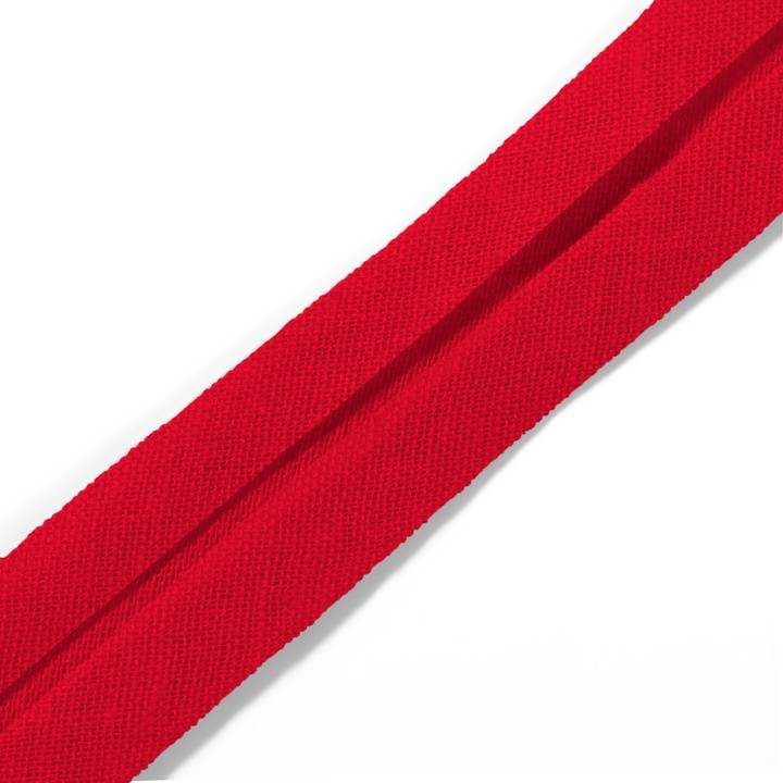Bias binding, cotton, 40/20mm,red, 30m