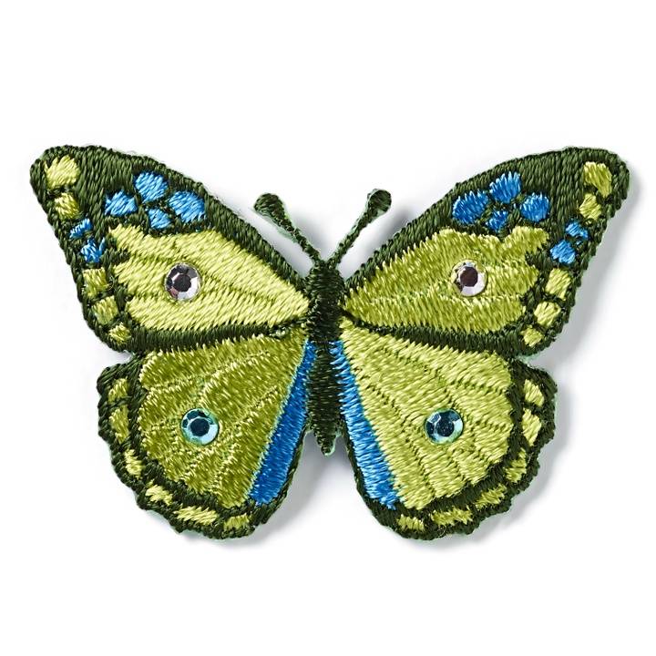 Applique butterfly, kiwi