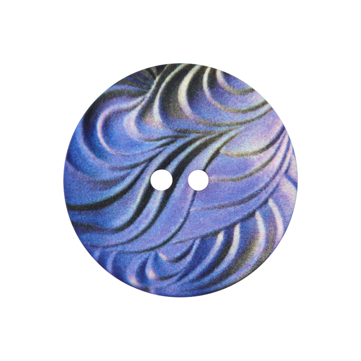 Polyester button 2-holes, 2-Loch, 25mm, lilac