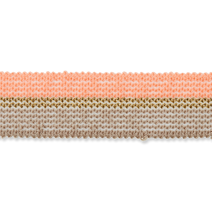 knitted braid 18mm beige