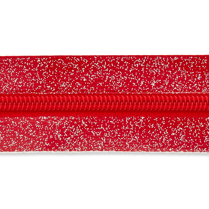 Endless zipper 3mm red