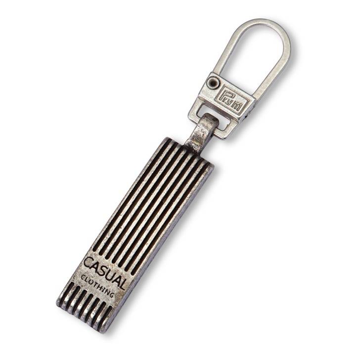 Fashion Zipper puller, casual, antique silver
