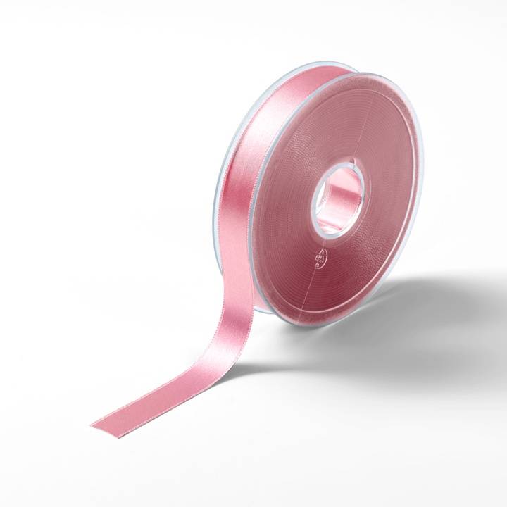 Satin ribbon, 15mm, dusky pink
