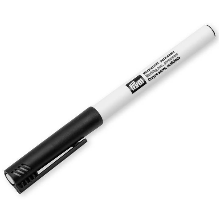 Fabric marker pen, extra fine, permanent, black