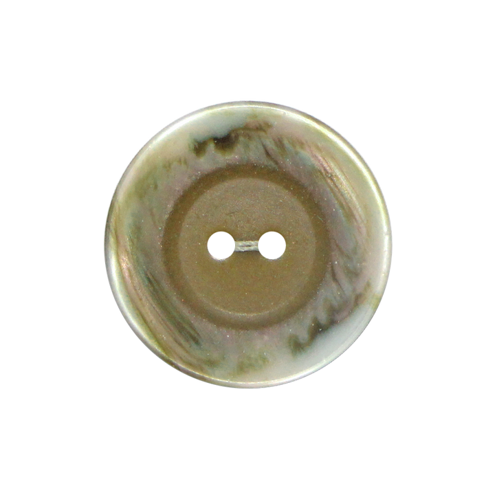 Пуговица из полиэстера, с 2 отверстиями, матовая, 23 мм, оливковый цвет