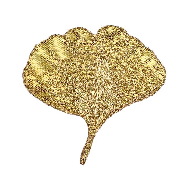 Appliqué Ginkgo leaf, gold