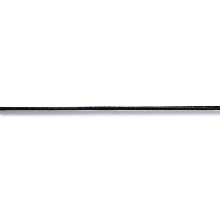 Elastic cord, 2.5mm, black, 50m