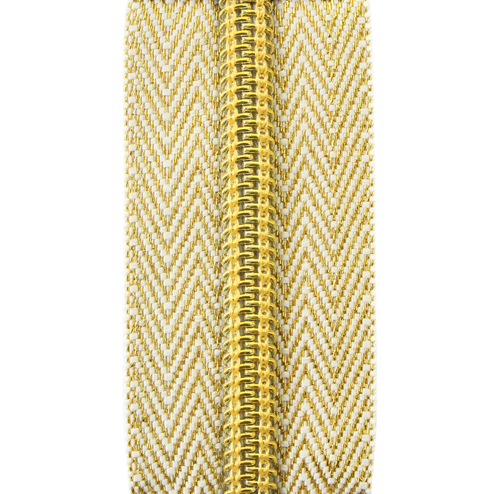 Endless zipper 8mm gold
