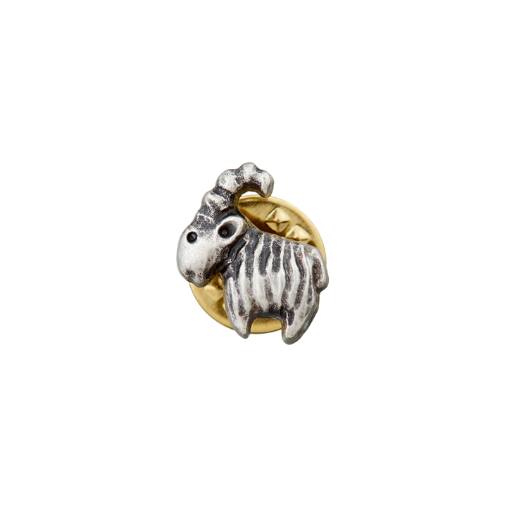 Декоративный аксессуар «Козерог», 15 мм, цвет состаренного серебра