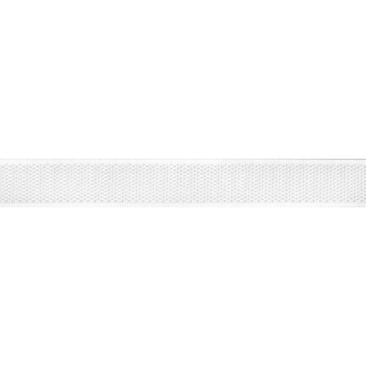 Hook tape, sew-on, 20mm, white