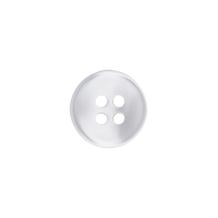 Polyester four-hole button 9mm white
