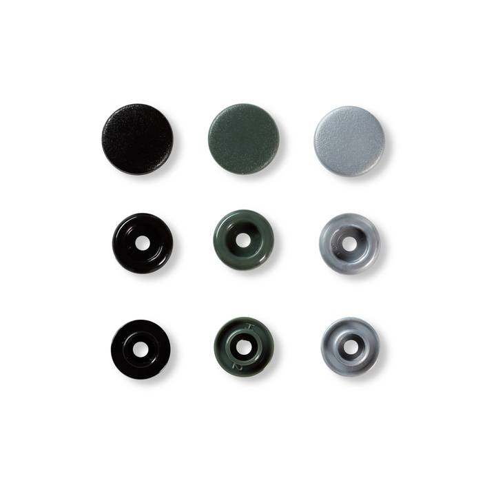Druckknopf Color Snaps, Prym Love, 12,4mm, grau