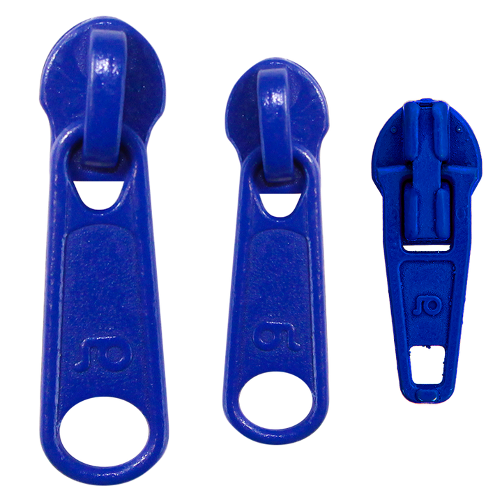Reißverschluss-Schieber, 5mm, blau