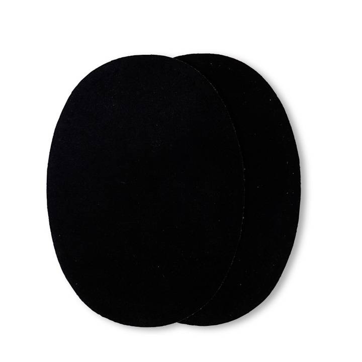 Patches velour imitation leather, iron-on, 10 x 14cm, black