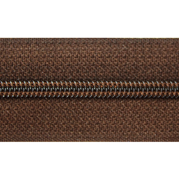 Endless zipper 3mm brown