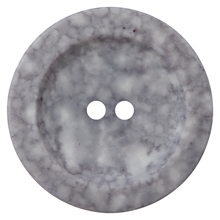 Polyester button 2-holes, 28mm, light grey
