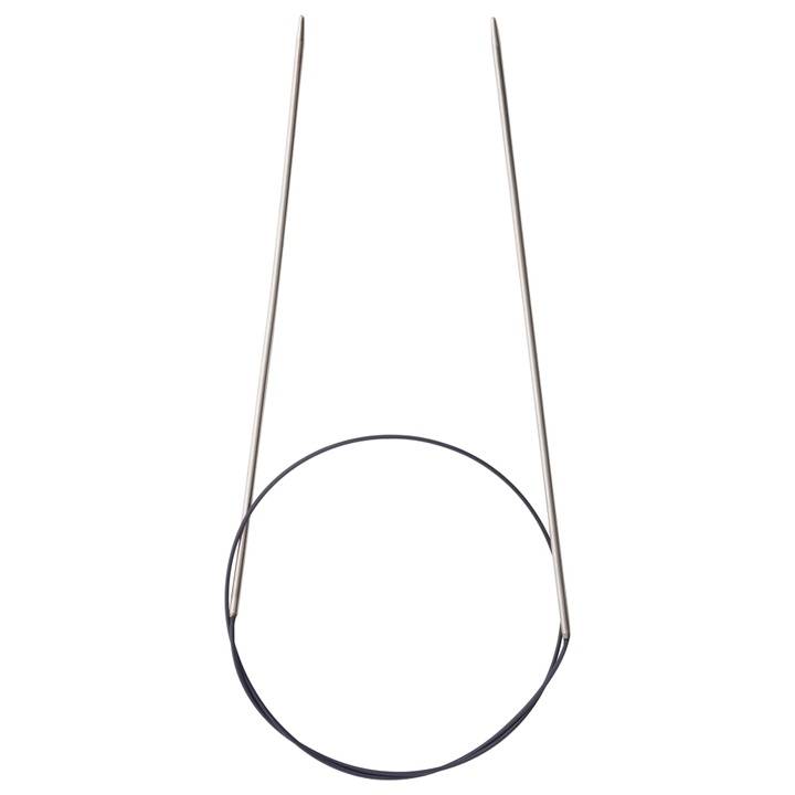 Circular knitting needles, 60cm, 2.00mm, silver-coloured