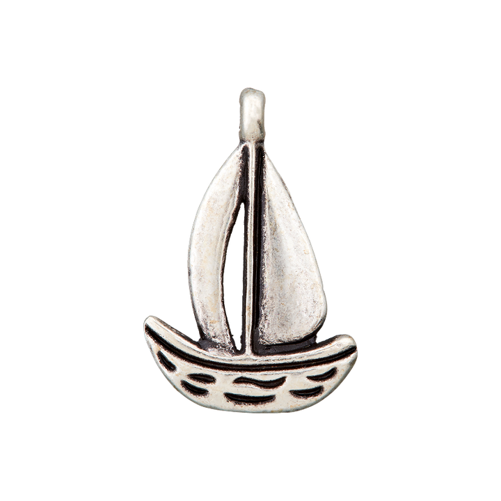 Декоративный аксессуар «Парусник», металлический, 20мм, цвет состаренного серебра