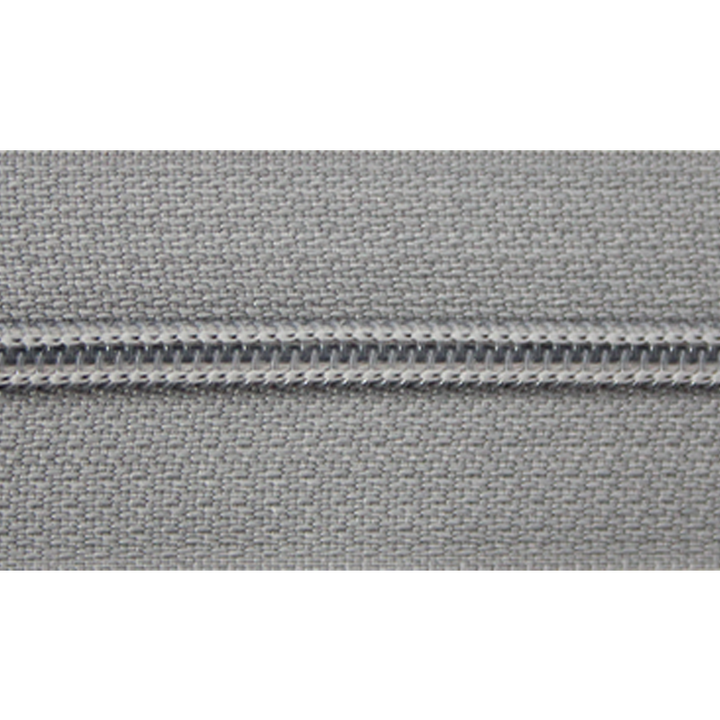 Endless zipper 3mm grey
