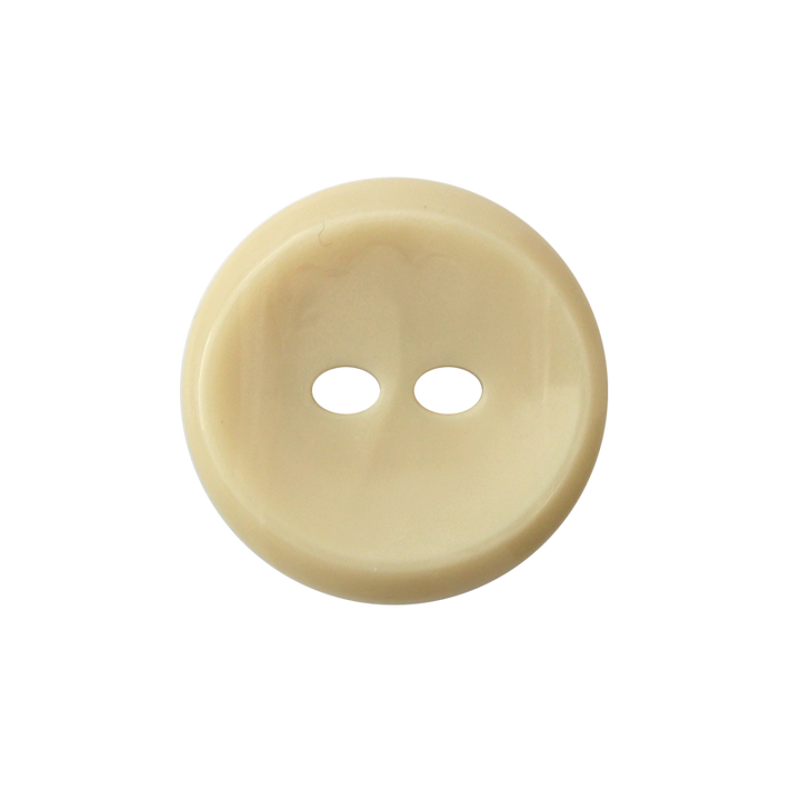 Пуговица из полиэстера, с 2 отверстиями, 23 мм, бежевый цвет
