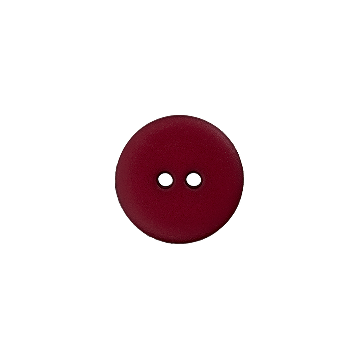Bouton polyester 2-trous 23mm rouge